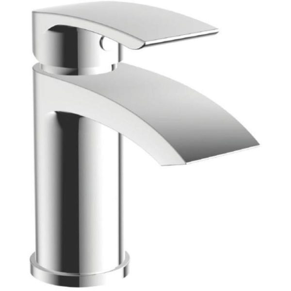 Scudo Belini Chrome Mono Basin Mixer Tap with Push Waste